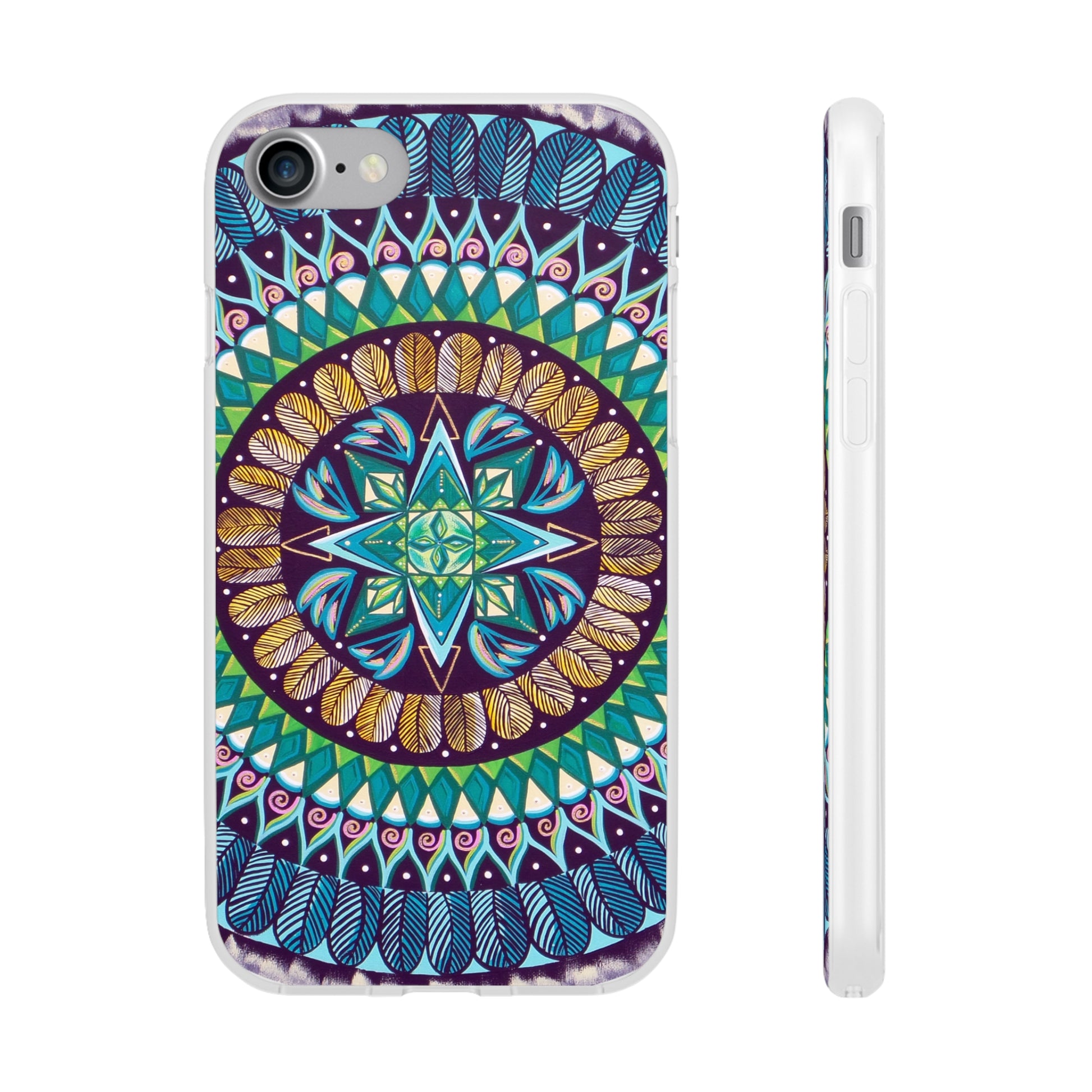 "AquilazurA Kryst'dala" Art Phone Armor (slim-fit) - Blue Flame Array iPhone 7 Phone Case