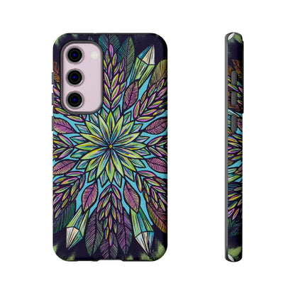 "Krystalhoja" Art Phone Armor - Blue Flame Array Samsung Galaxy S23 Plus / Matte Phone Case