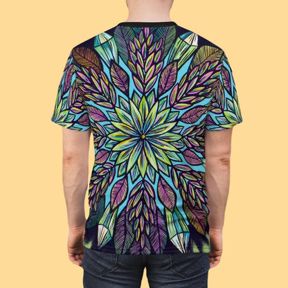 "Krystalhoja" Lords & Ladies All-Over-Print Tee - Blue Flame Array All Over Prints