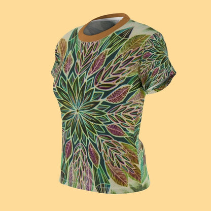 "Krystalhoja Verde" Ladies T-Shirt - Blue Flame Array All Over Prints