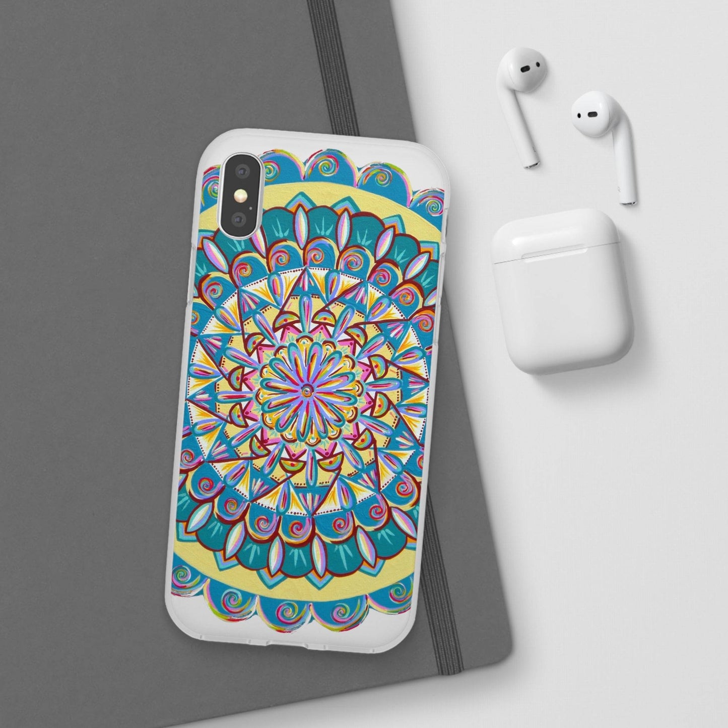 "Almandalayana" Art Phone Armor (slim-fit) - Blue Flame Array Phone Case