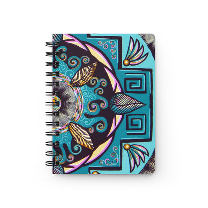 "Hojachakana" Spiral Bound Journal - Blue Flame Array Paper products