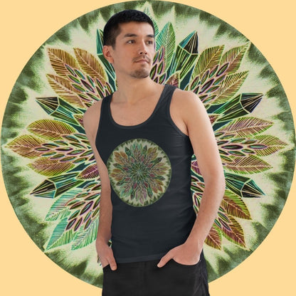 "Krystalhoja Verde" Lords Organic Tank Top - Blue Flame Array Tank Top