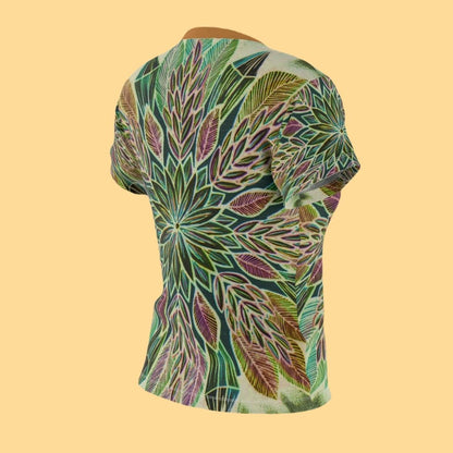 "Krystalhoja Verde" Ladies T-Shirt - Blue Flame Array All Over Prints