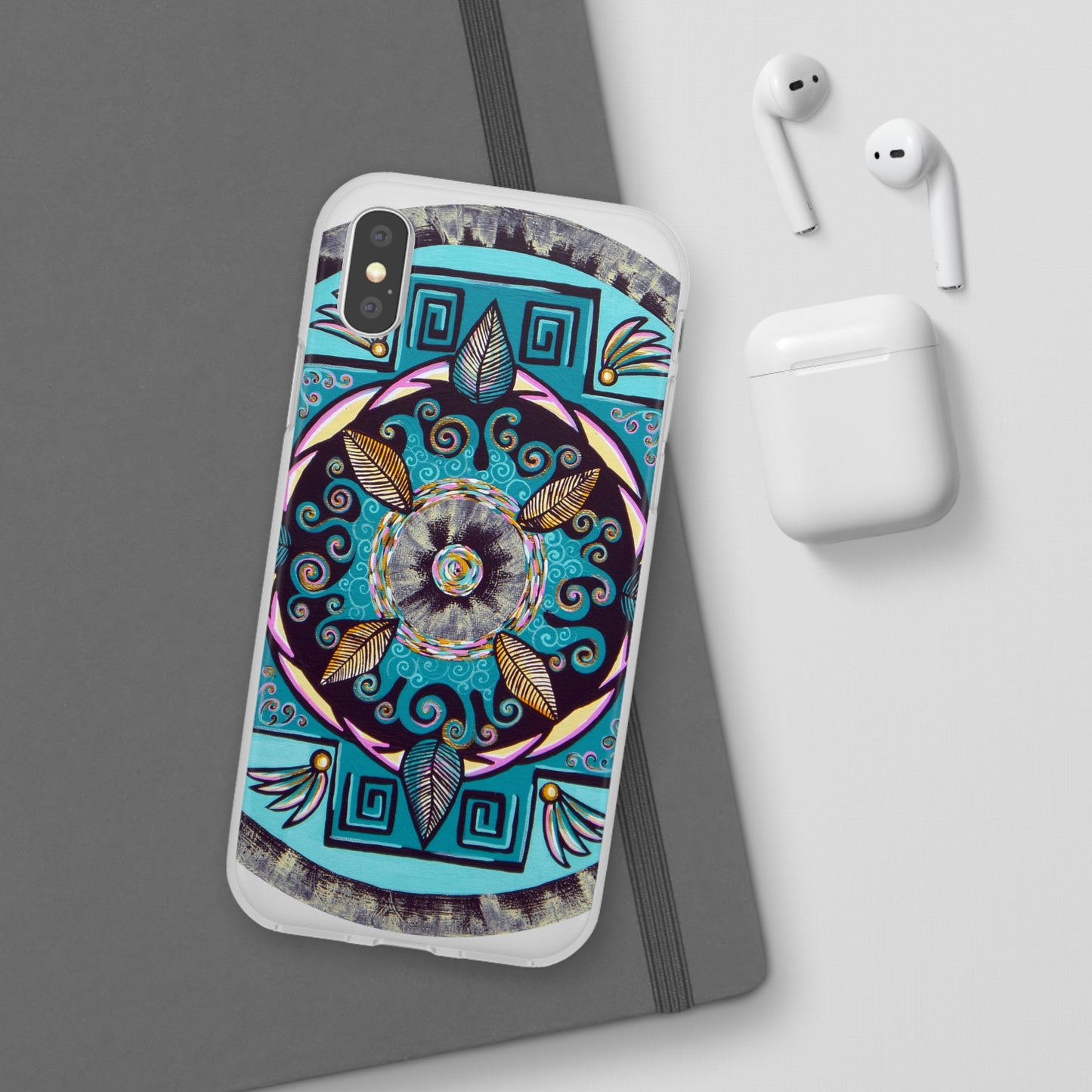 "Hojachakana" Art Phone Armor (slim-fit) - Blue Flame Array Phone Case