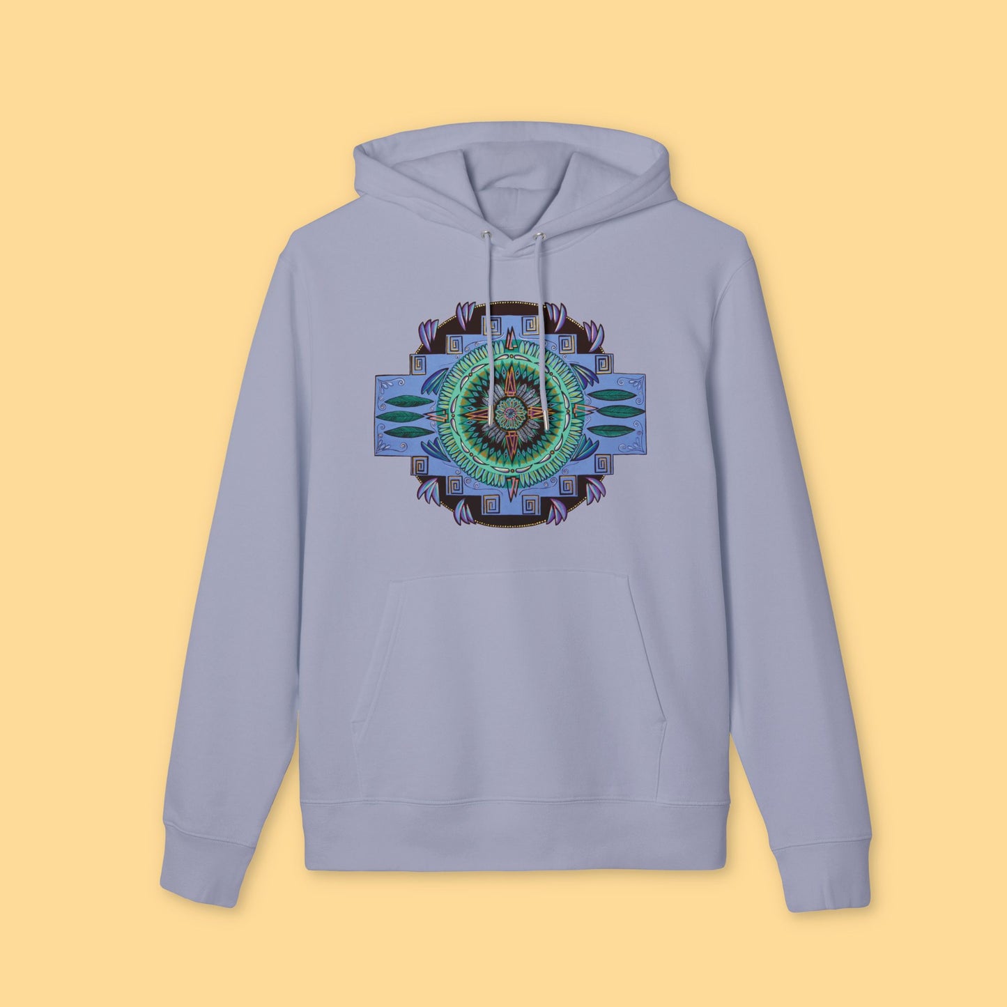 "Plumachakana" Organic Cruiser Hoodie (Font&Back Print)