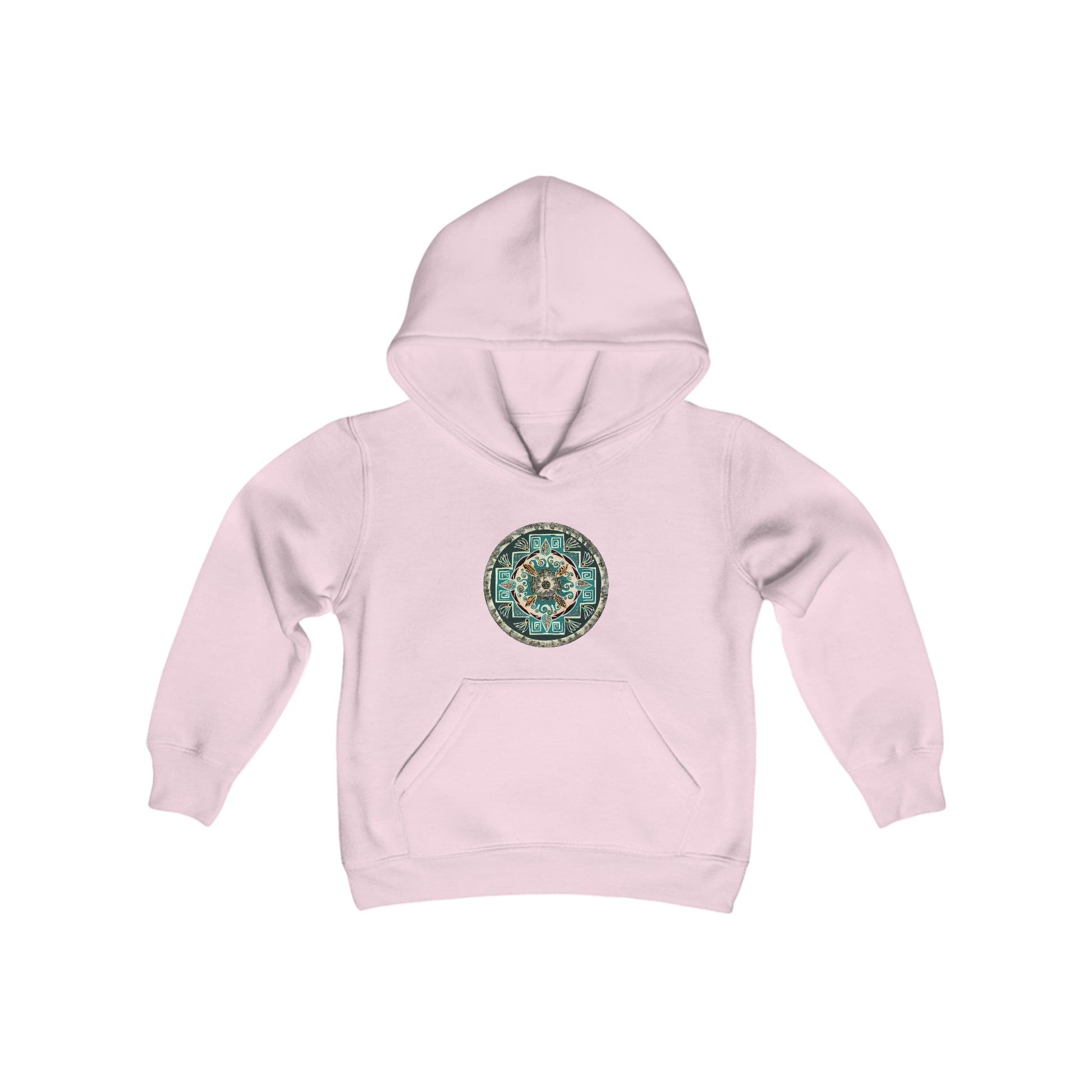 "Hojachakanazura" Lads & Lasses Hoodie - Blue Flame Array Light Pink / XS Kids clothes