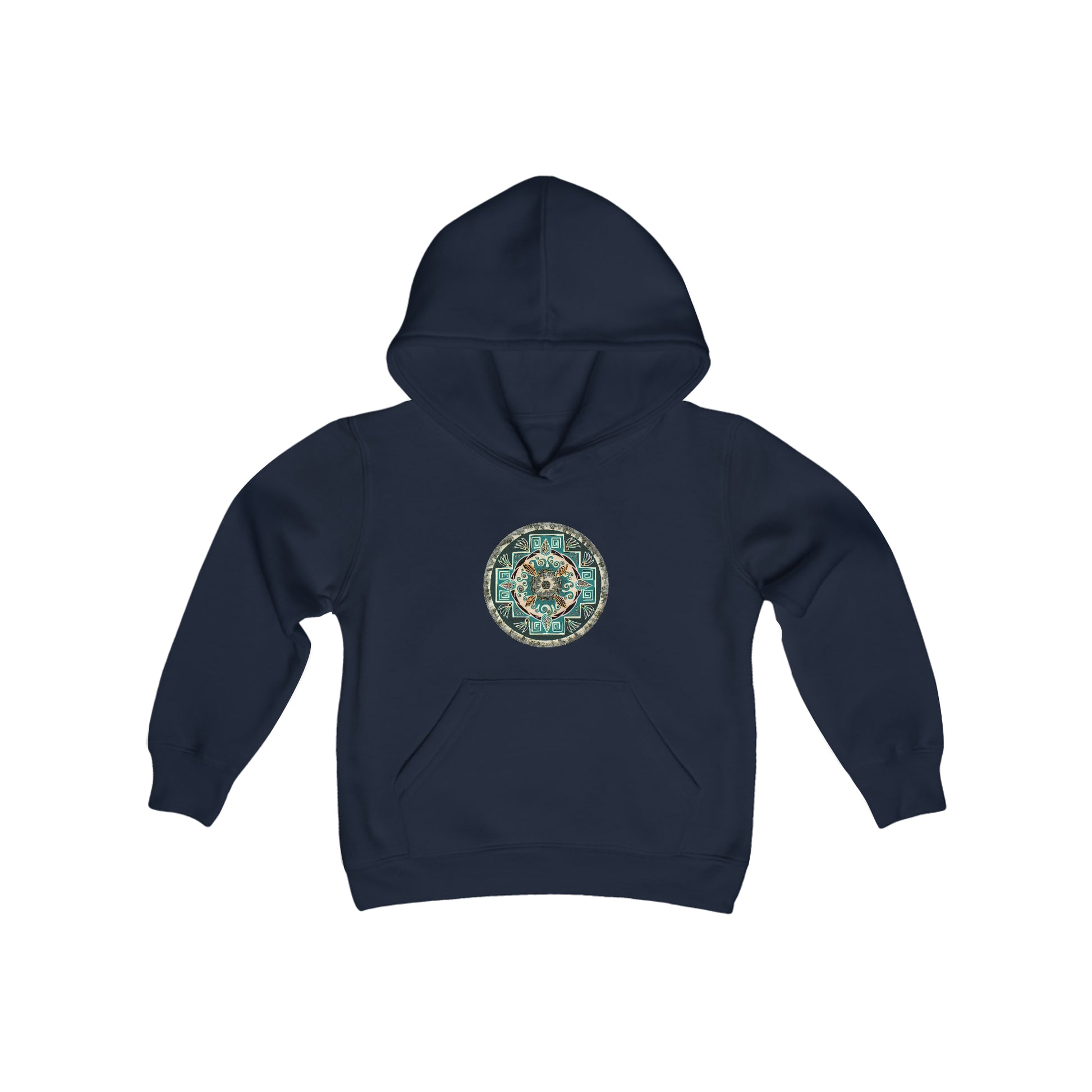 "Hojachakanazura" Lads & Lasses Hoodie - Blue Flame Array Navy / S Kids clothes