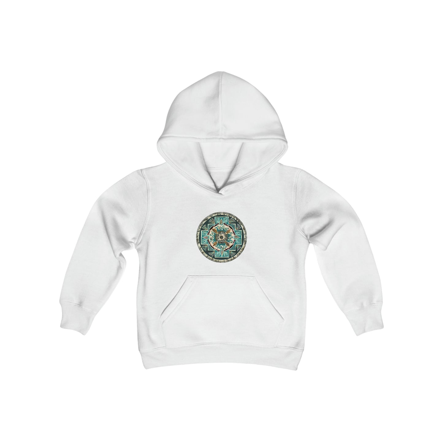 "Hojachakanazura" Lads & Lasses Hoodie - Blue Flame Array White / XS Kids clothes