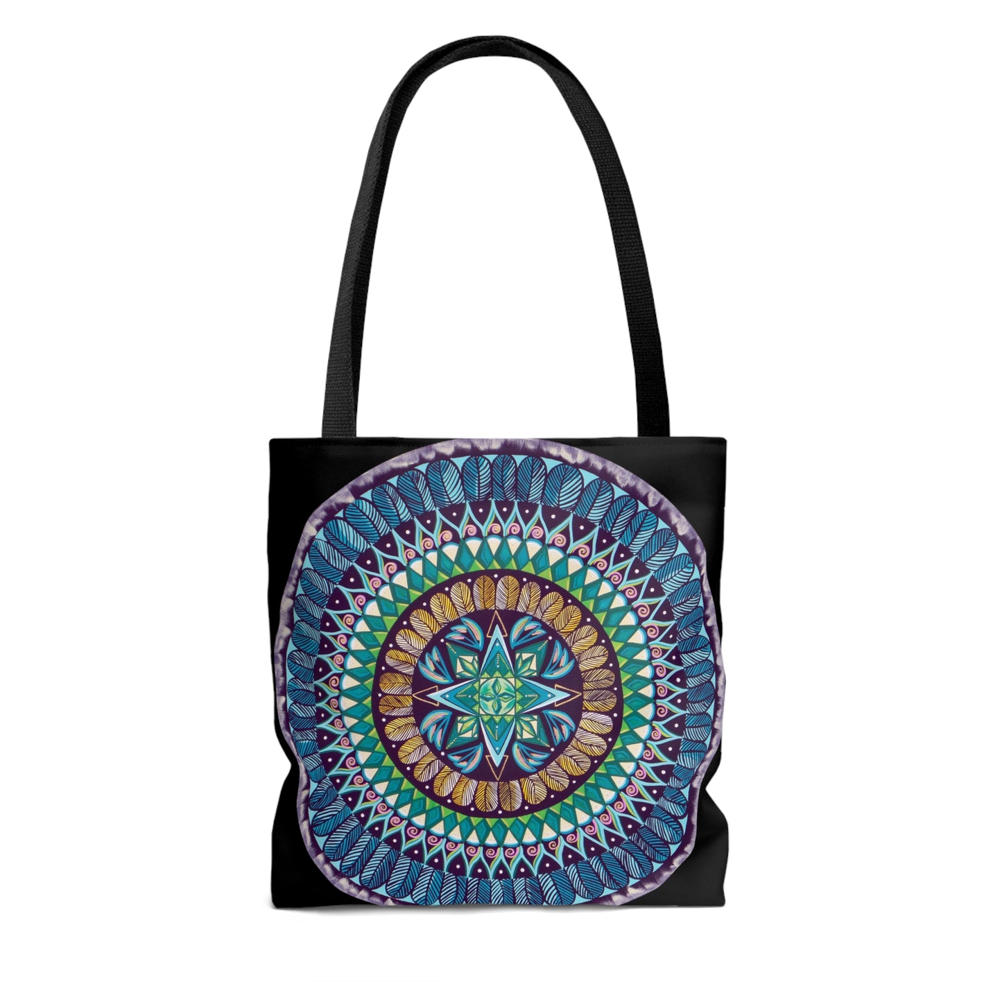 "AquilazurA Kryst'dala" Tote Bag (All-Over-Print) - Blue Flame Array Bags