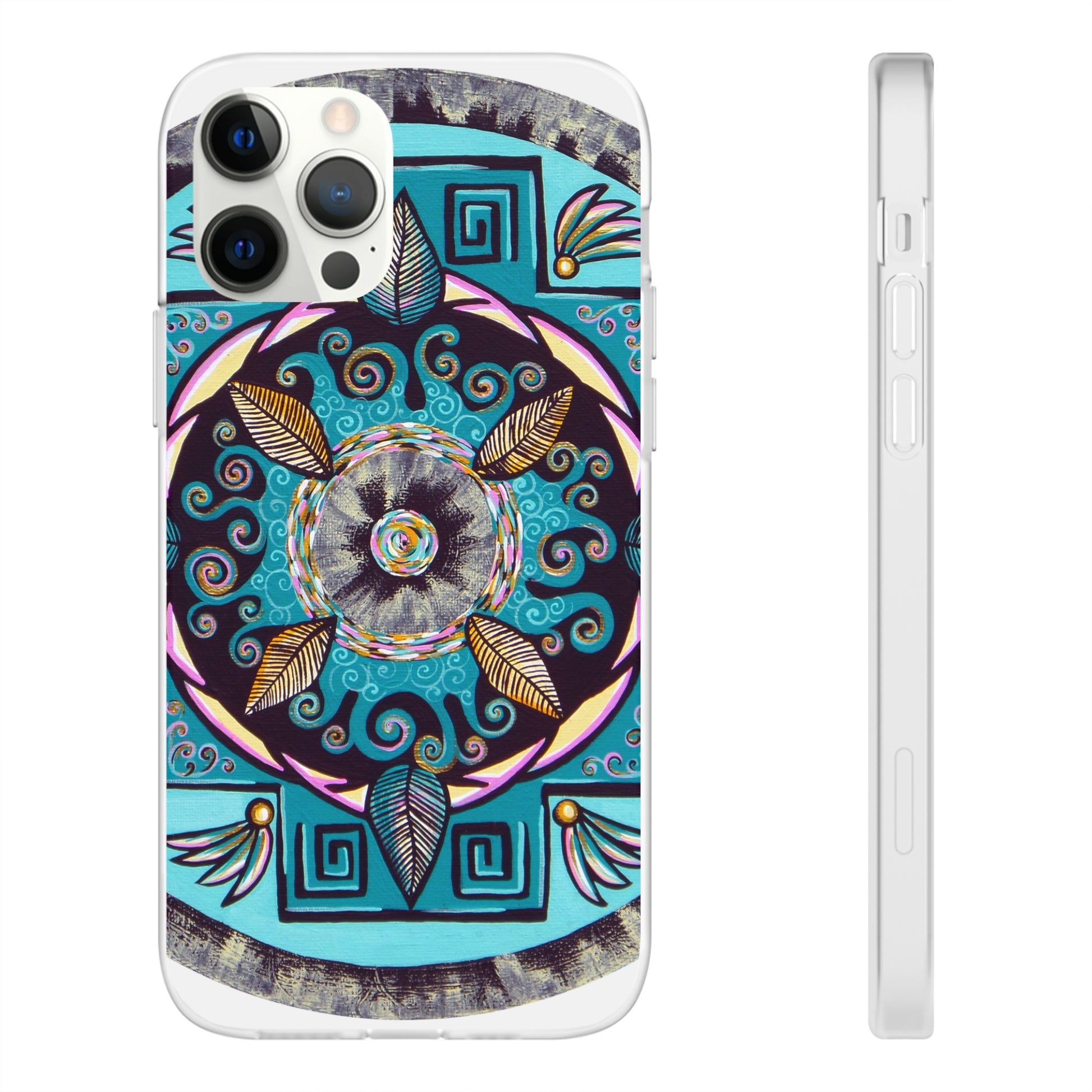 "Hojachakana" Art Phone Armor (slim-fit) - Blue Flame Array iPhone 12 Pro Phone Case