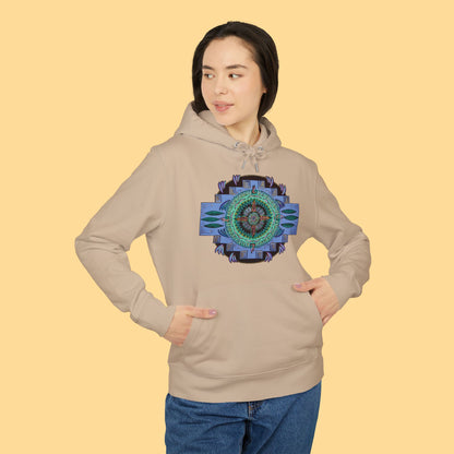 "Plumachakana" Organic Cruiser Hoodie (Font&Back Print)