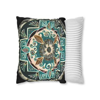 "Hojachakanazura" Dreamcatcher Pillow Cover - Blue Flame Array Home Decor