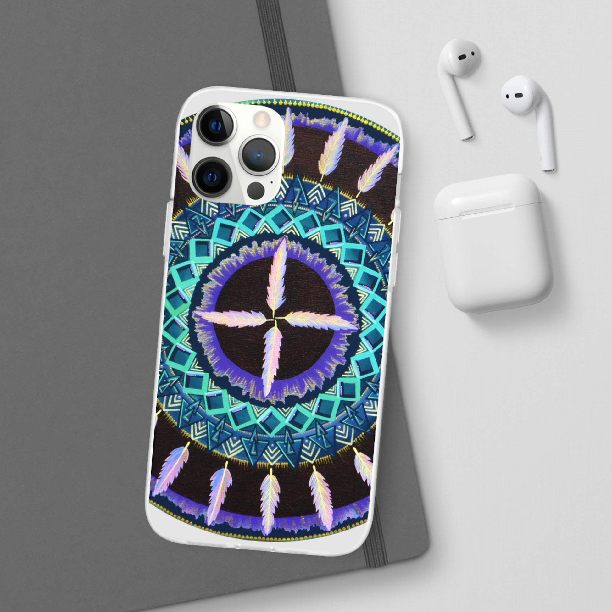 "Cuatro Vientos" Art Phone Armor (slim-fit) - Blue Flame Array Phone Case