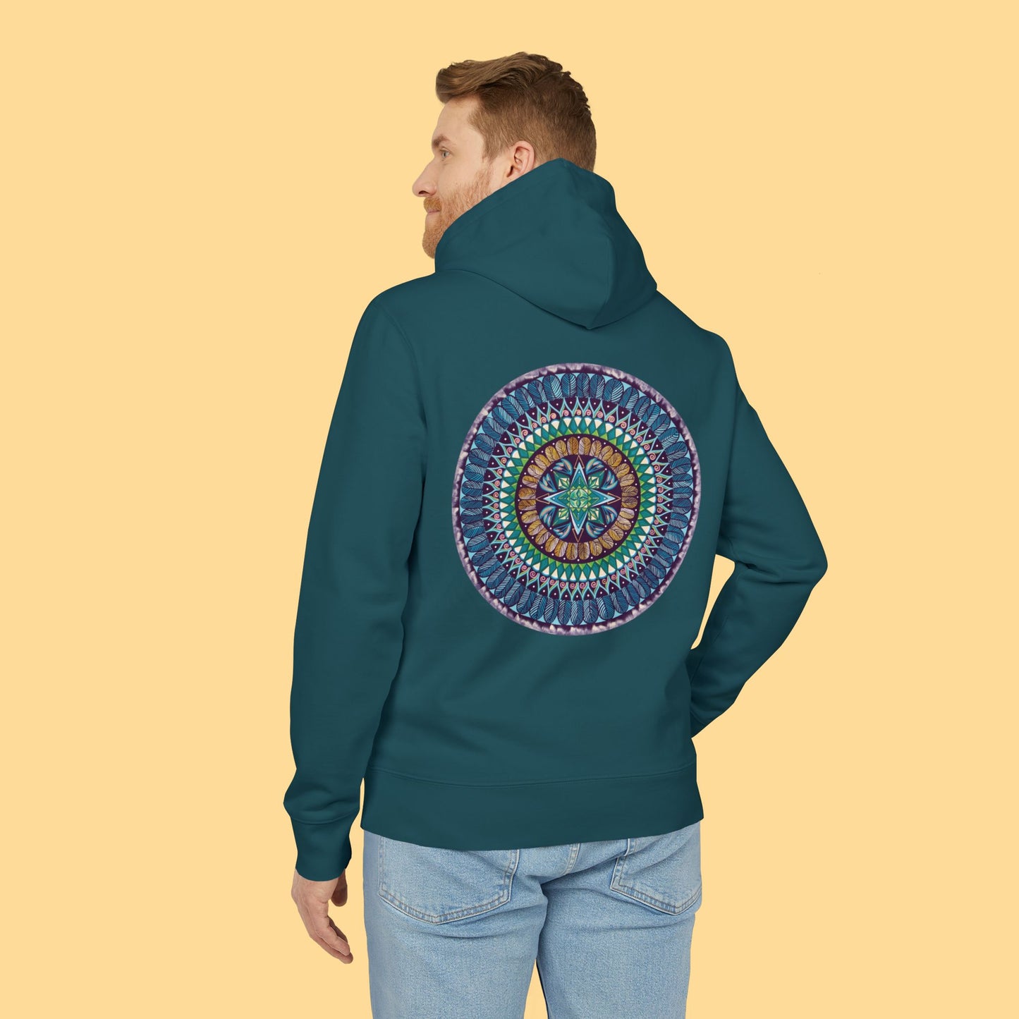 "Aquilazura Krystdala" Organic Cruiser Hoodie (Font&Back Print)