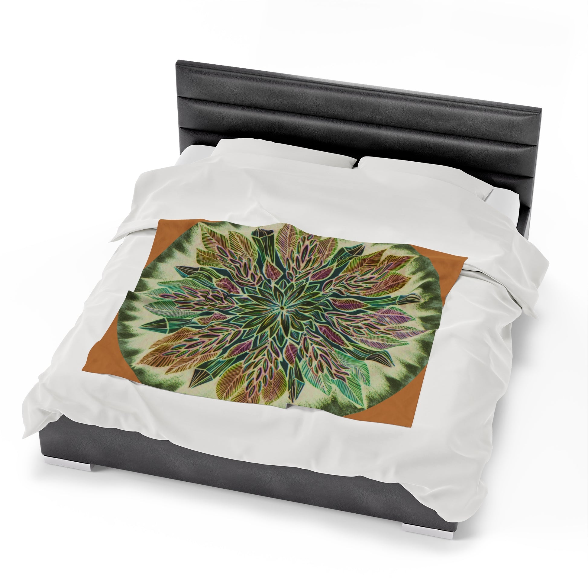 "Krystalhoja Verde" Dreamcatcher Blanket - Blue Flame Array All Over Prints