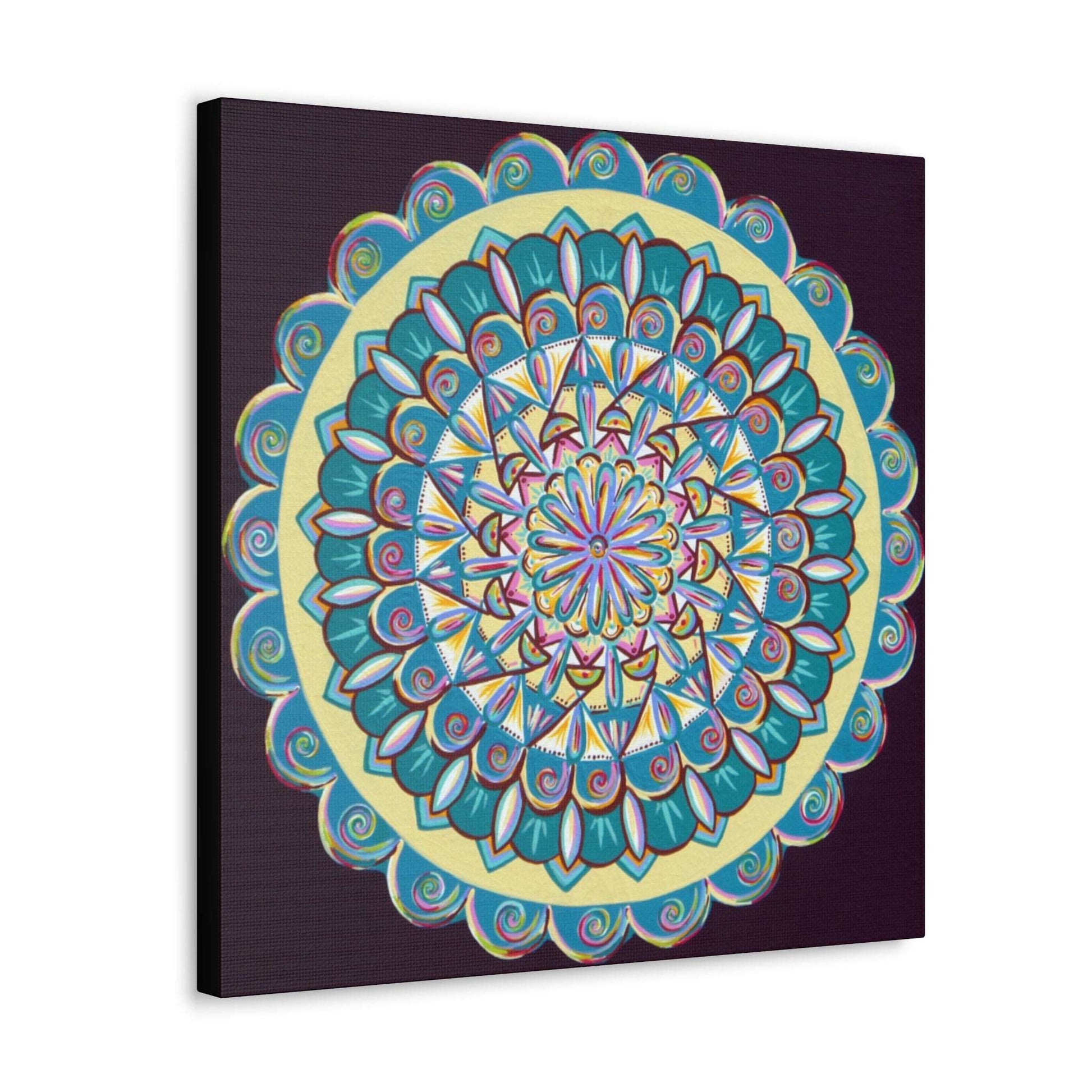 "Almandalayana" Canvas Gallery Wraps - Blue Flame Array Canvas