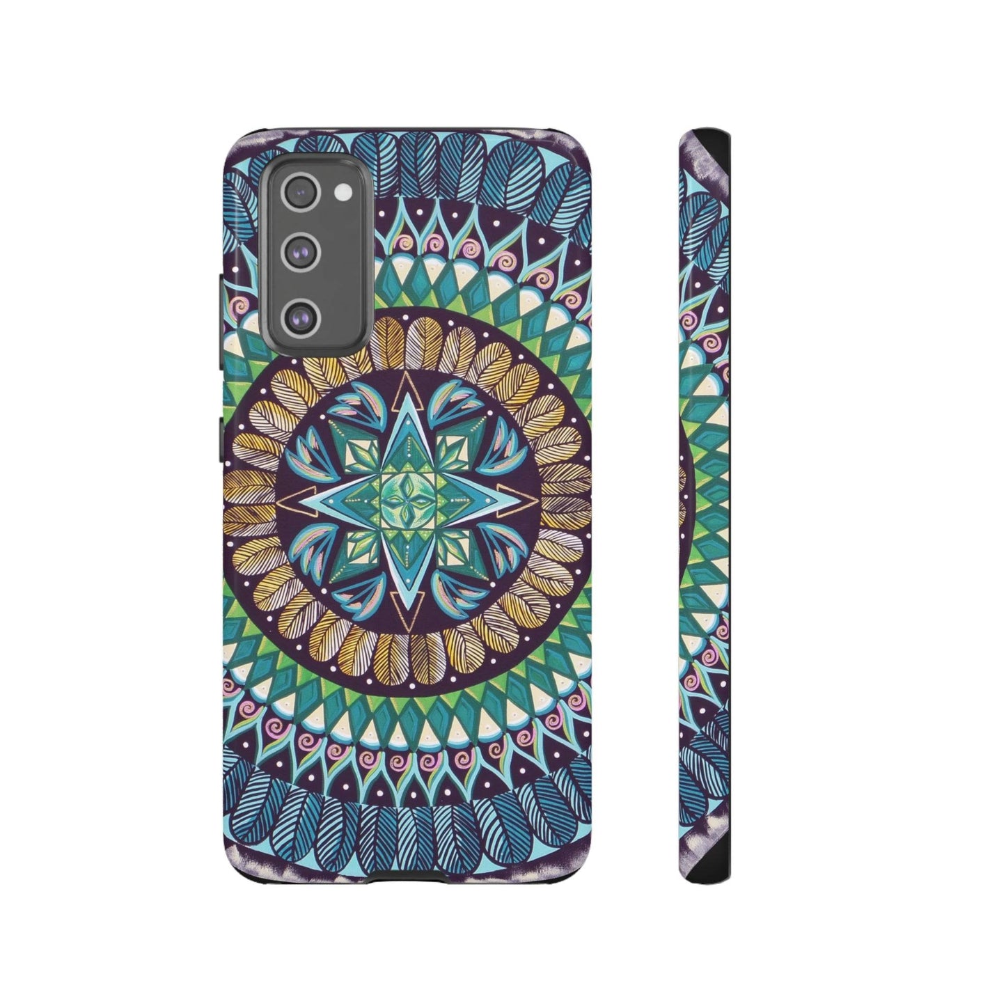 "AquilazurA Kryst'dala" Art Phone Armor - Blue Flame Array Samsung Galaxy S20 FE / Glossy Phone Case