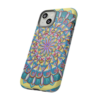 "Almandalayana" Art Phone Armor - Blue Flame Array Phone Case