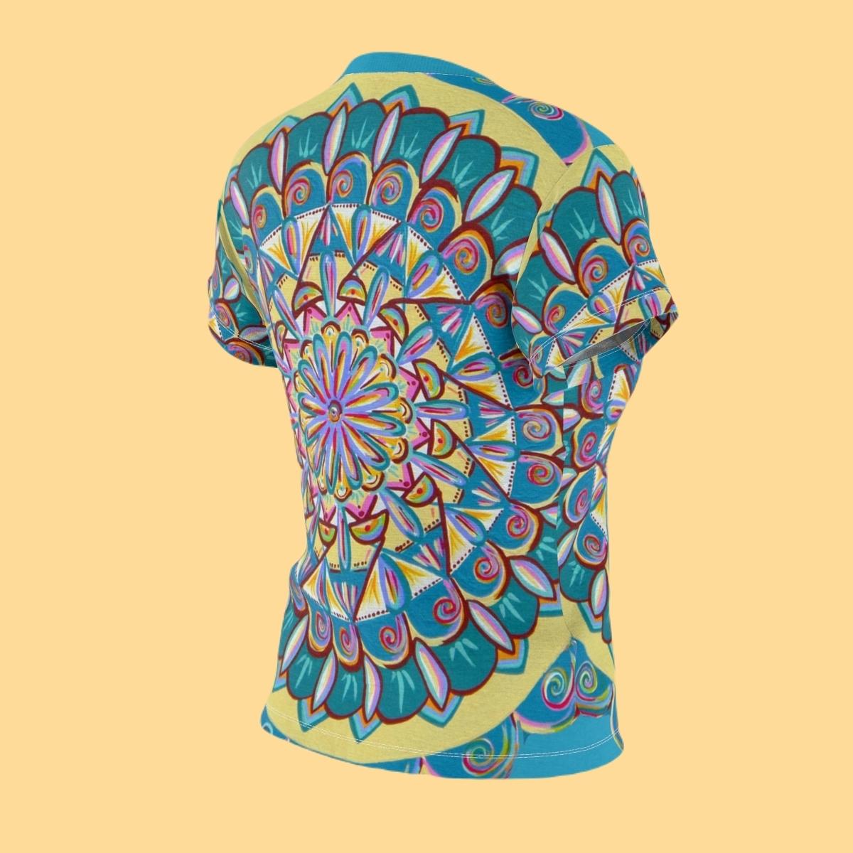 "Almandalayana" Ladies T-Shirt - Blue Flame Array All Over Prints