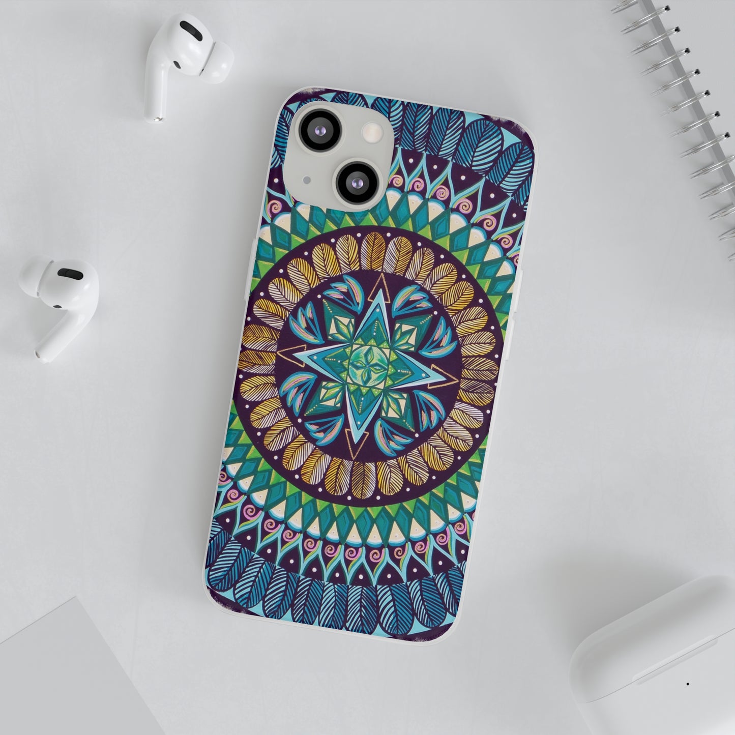 "AquilazurA Kryst'dala" Art Phone Armor (slim-fit) - Blue Flame Array Phone Case