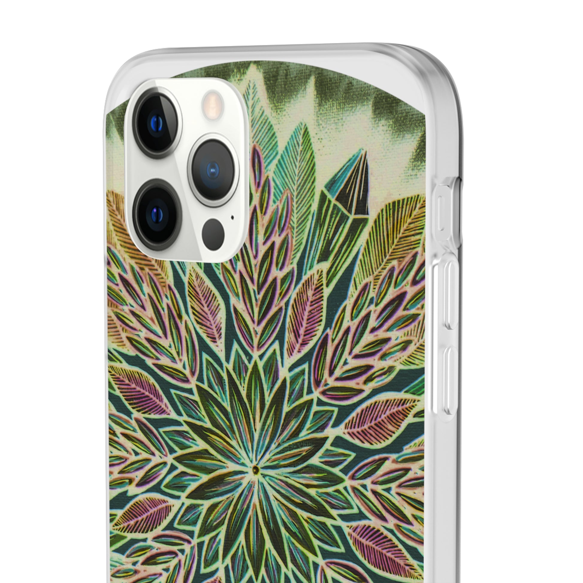 "Krystalhoja Verde" Art Phone Armor (slim-fit) - Blue Flame Array Phone Case