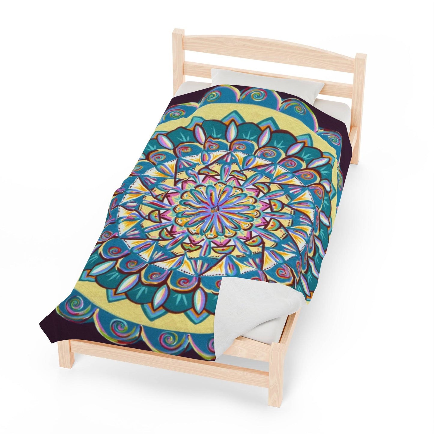 "Almandalayana" Dreamcatcher Blanket - Blue Flame Array All Over Prints