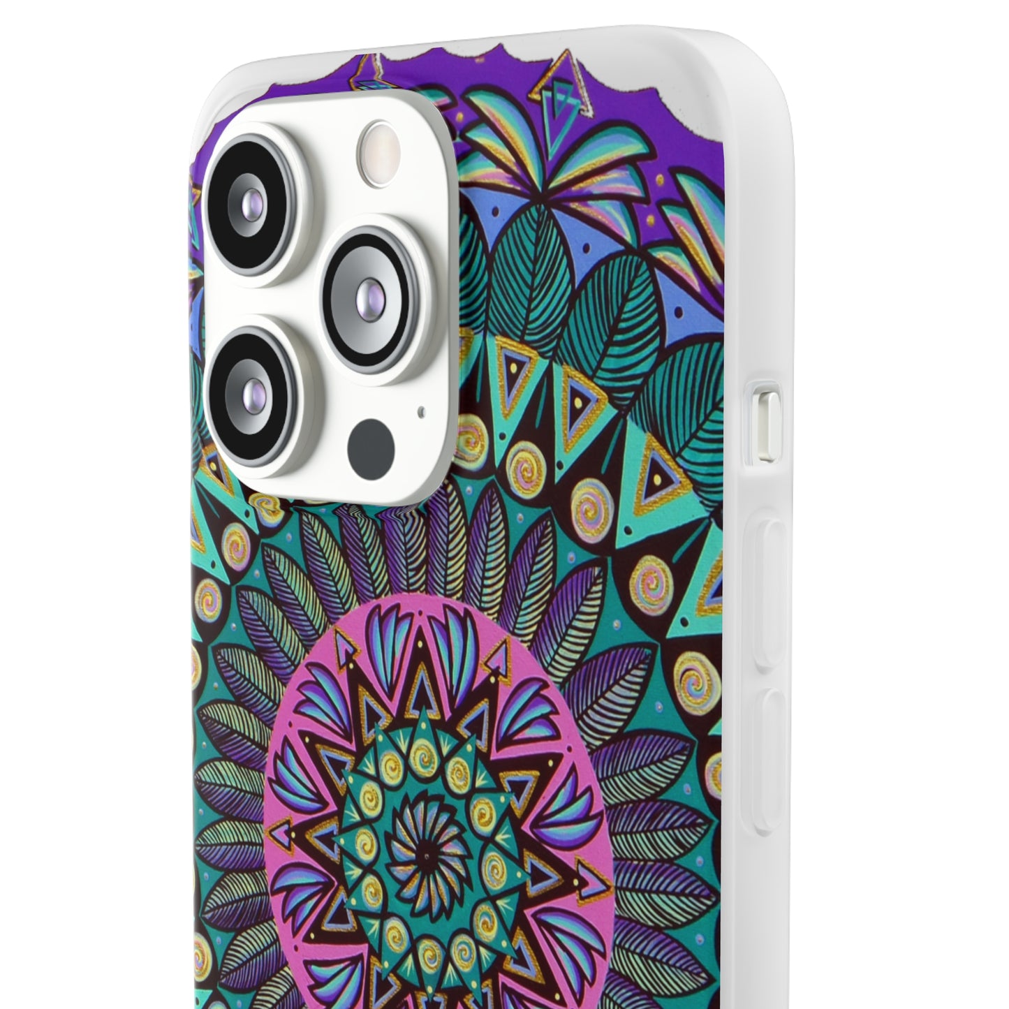 "Mandaladiosa" Art Phone Armor (slim-fit) - Blue Flame Array Phone Case