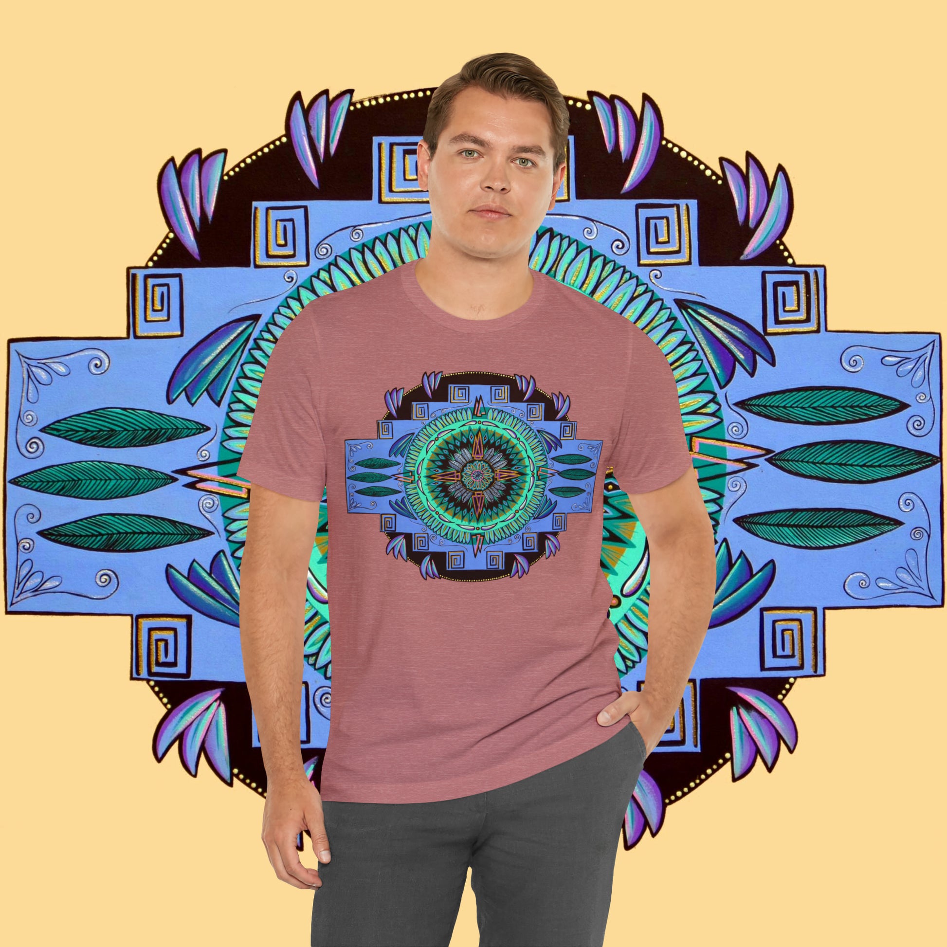 "Plumachakana" Lords & Ladies Tee - Blue Flame Array T-Shirt