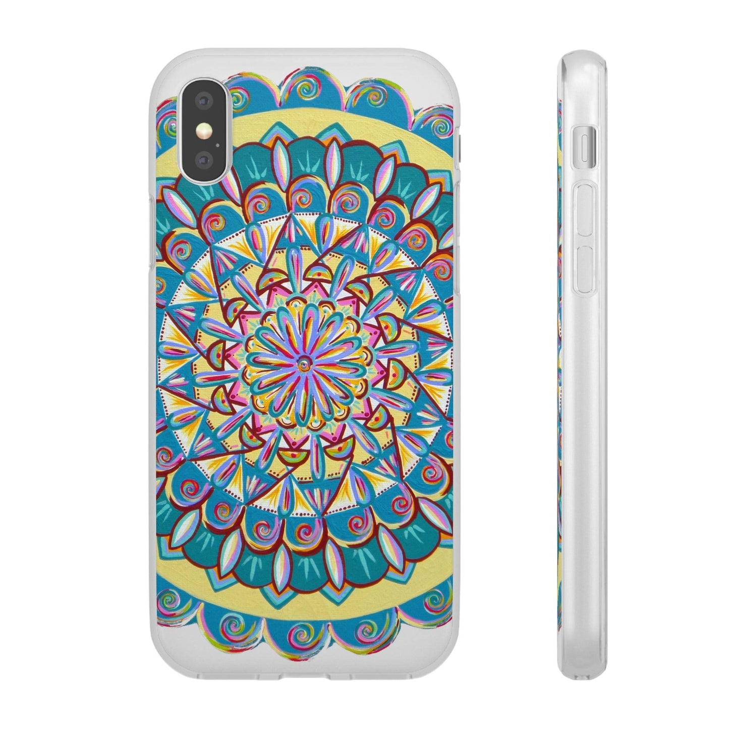 "Almandalayana" Art Phone Armor (slim-fit) - Blue Flame Array iPhone XS Phone Case