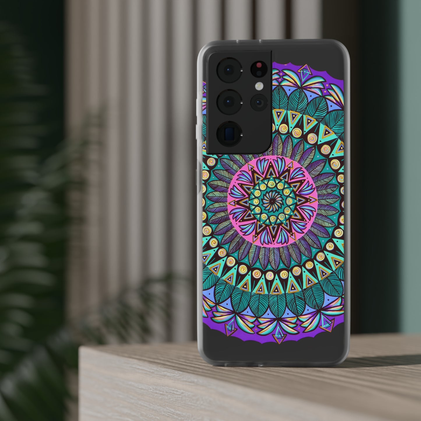 "Mandaladiosa" Art Phone Armor (slim-fit) - Blue Flame Array Phone Case