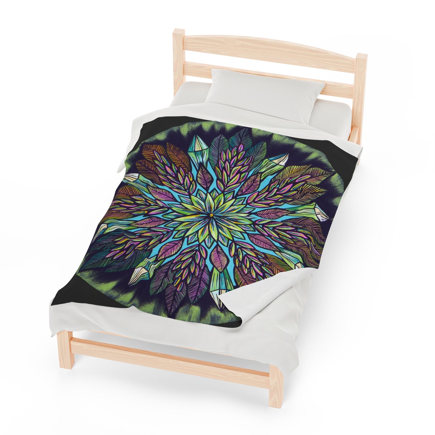 "Krystalhoja" Dreamcatcher Blanket - Blue Flame Array All Over Prints