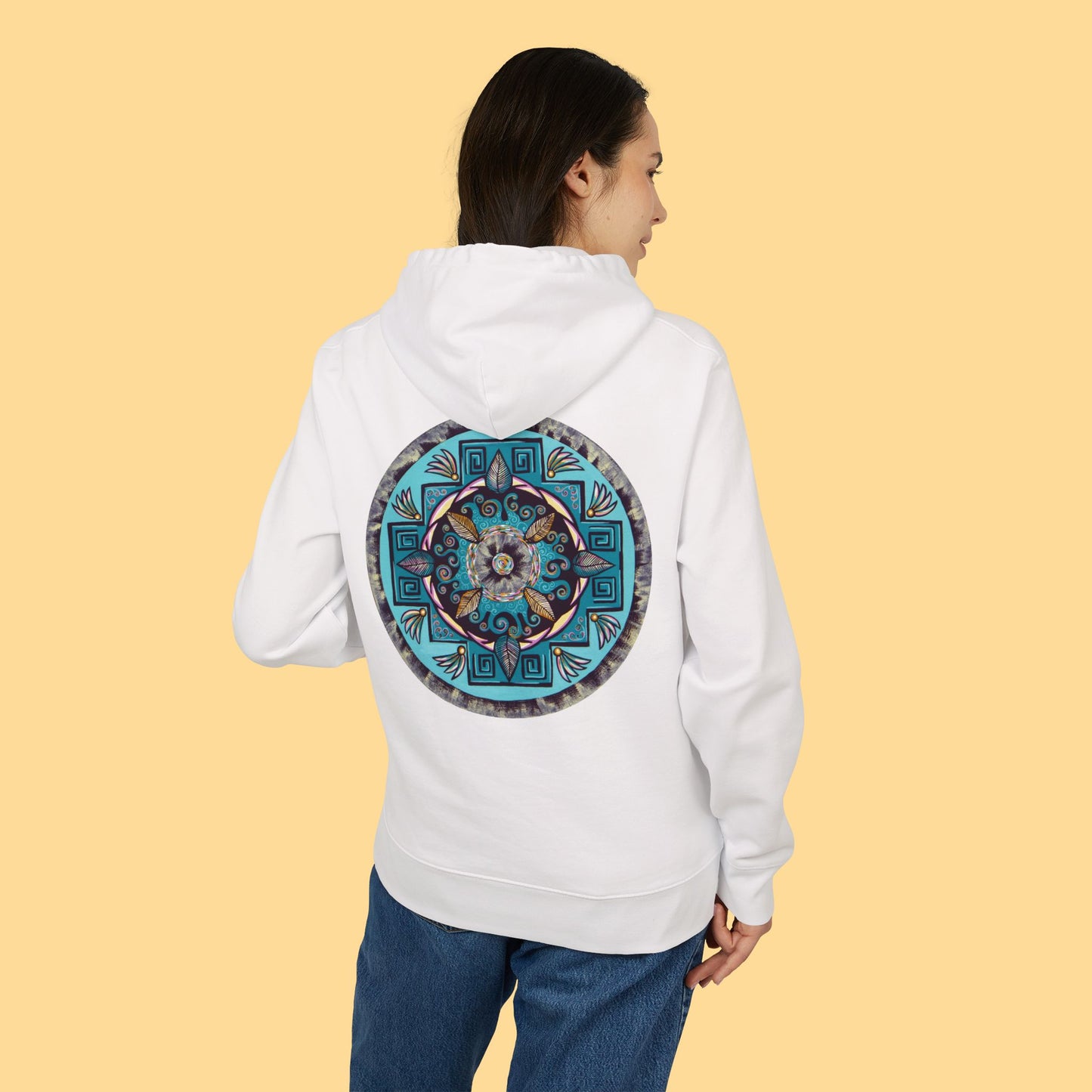 "Hojachakana" Organic Cruiser Hoodie (Font&Back Print)