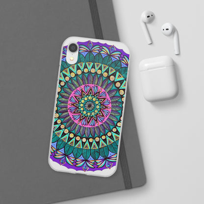 "Mandaladiosa" Art Phone Armor (slim-fit) - Blue Flame Array Phone Case