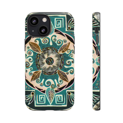 "Hojachakanazura" Art Phone Armor - Blue Flame Array iPhone 13 Mini / Glossy Phone Case