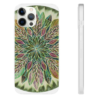 "Krystalhoja Verde" Art Phone Armor (slim-fit) - Blue Flame Array iPhone 12 Pro Max with gift packaging Phone Case