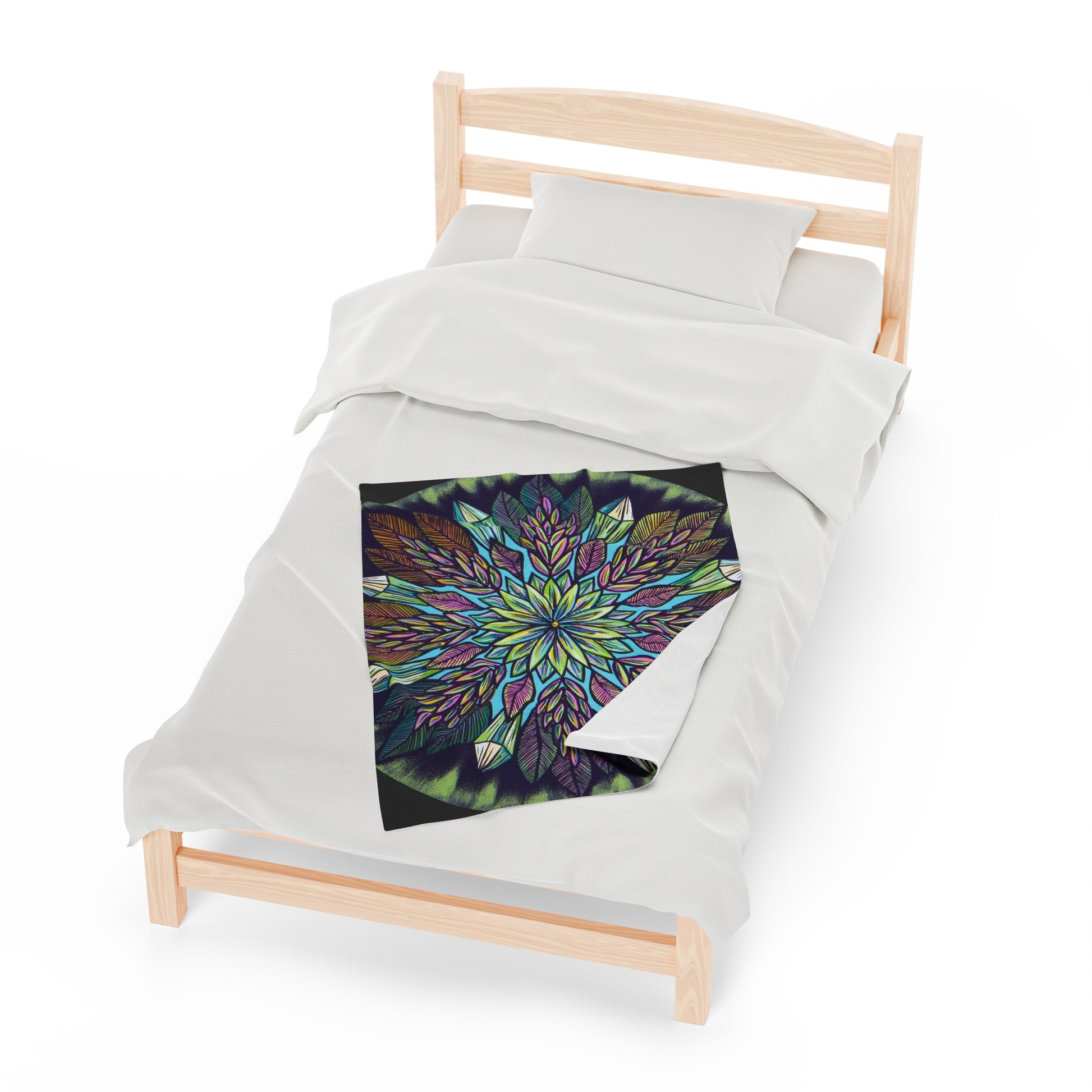 "Krystalhoja" Dreamcatcher Blanket - Blue Flame Array All Over Prints