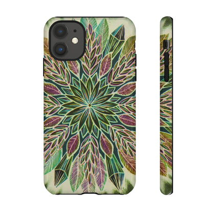 "Krystalhoja Verde" Art Phone Armor - Blue Flame Array iPhone 11 / Glossy Phone Case