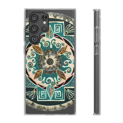 "Hojachakanazura" Art Phone Armor (slim-fit) - Blue Flame Array Samsung Galaxy S22 Ultra with gift packaging Phone Case