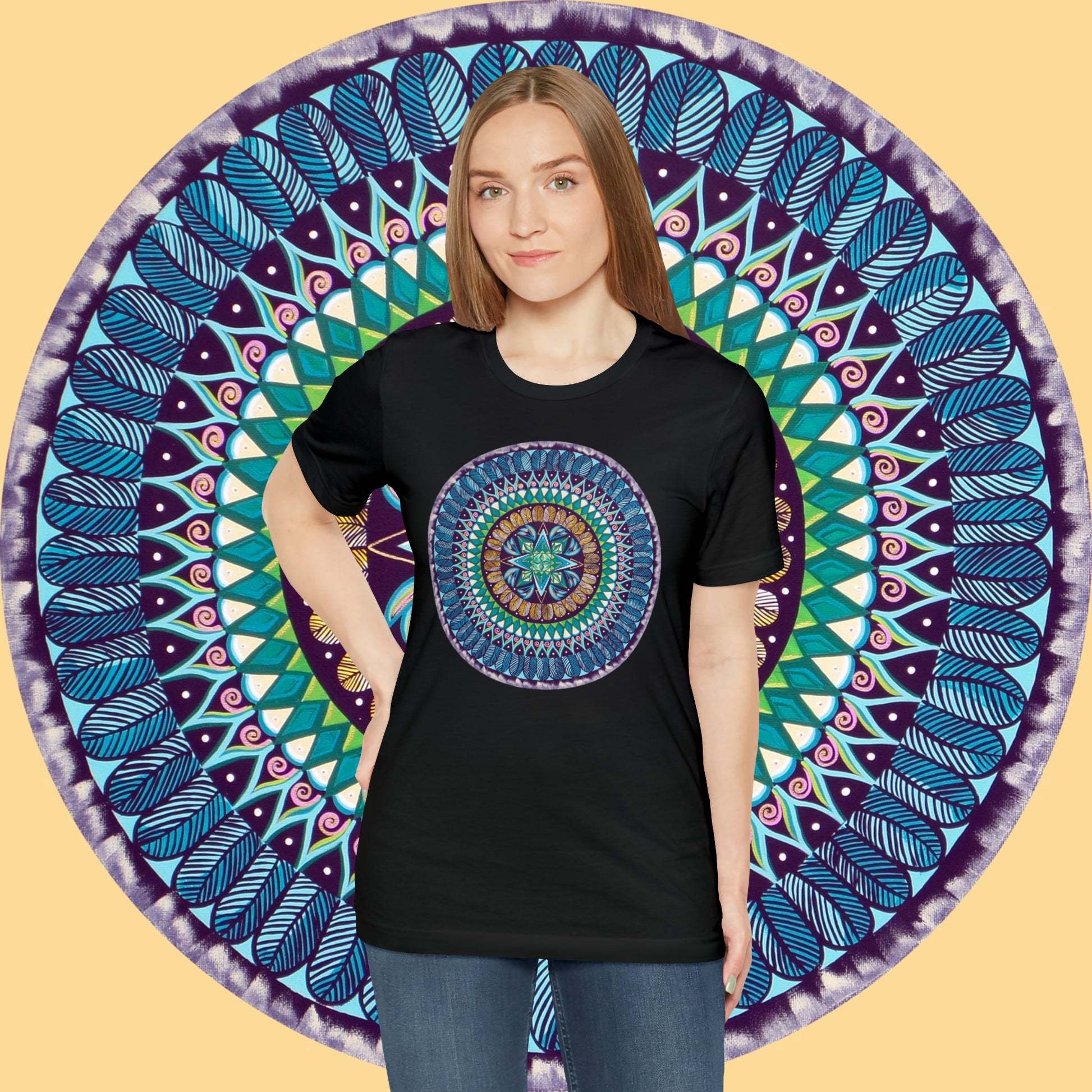 "AquilazurA Kryst'dala" Lords & Ladies Tee - Blue Flame Array T-Shirt