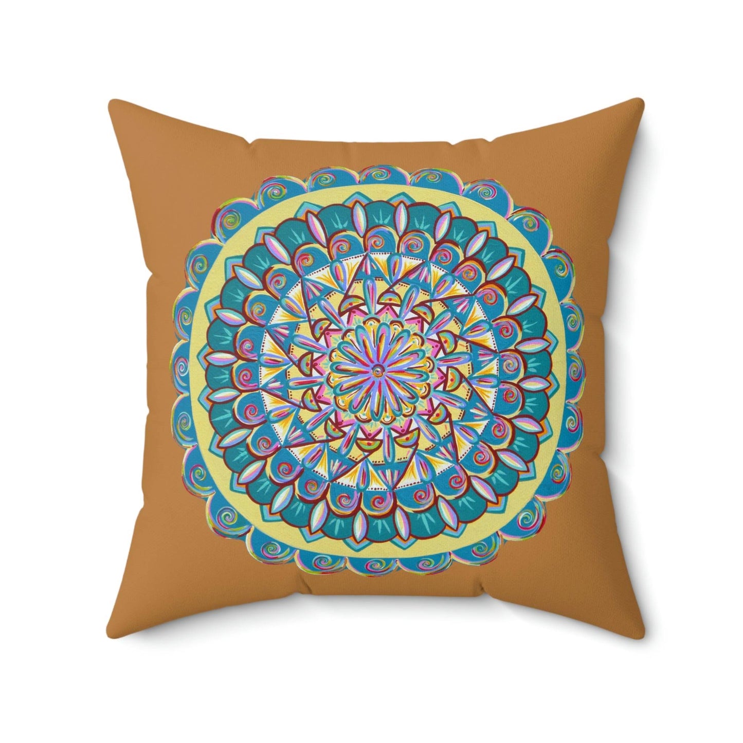 "Almandalayana" Dreamcatcher Pillow - Blue Flame Array Home Decor