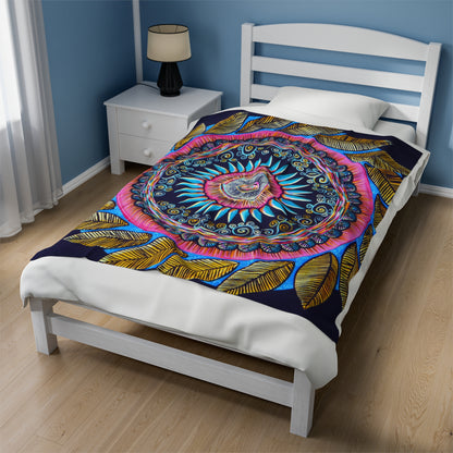 "Mandalamirananda" Dreamcatcher Blanket