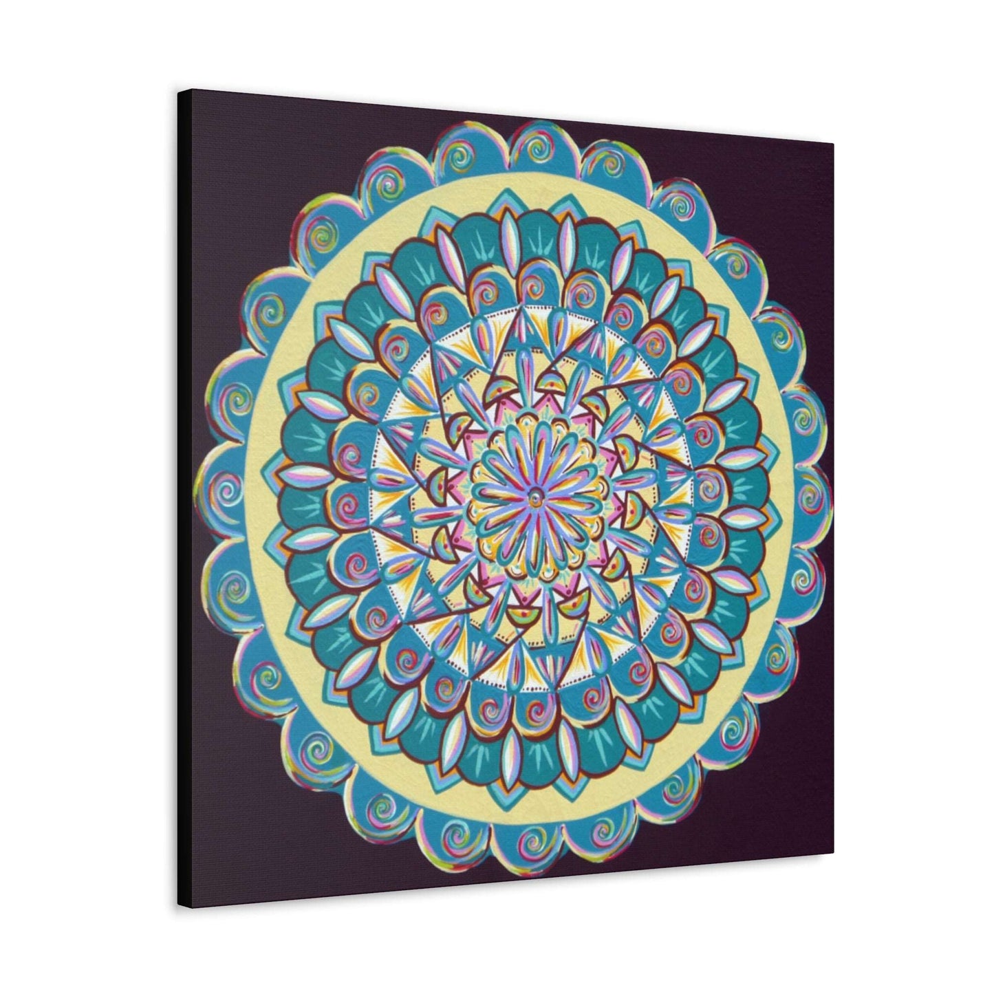 "Almandalayana" Canvas Gallery Wraps - Blue Flame Array Canvas