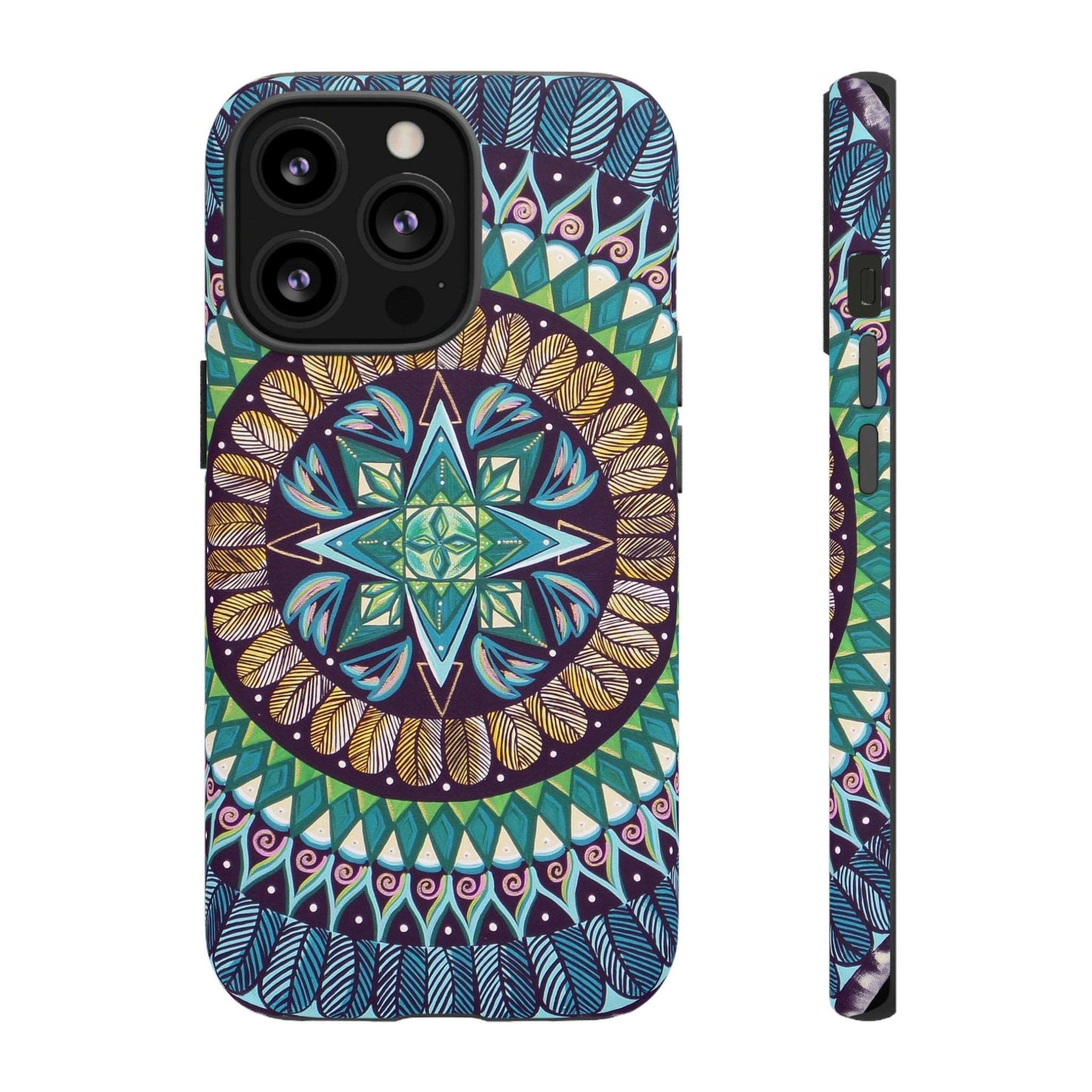 "AquilazurA Kryst'dala" Art Phone Armor - Blue Flame Array iPhone 13 Pro / Matte Phone Case