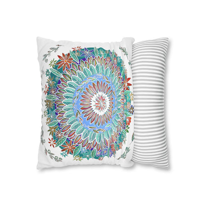 "Mandalavida Blanka" Dreamcatcher Pillow Cover