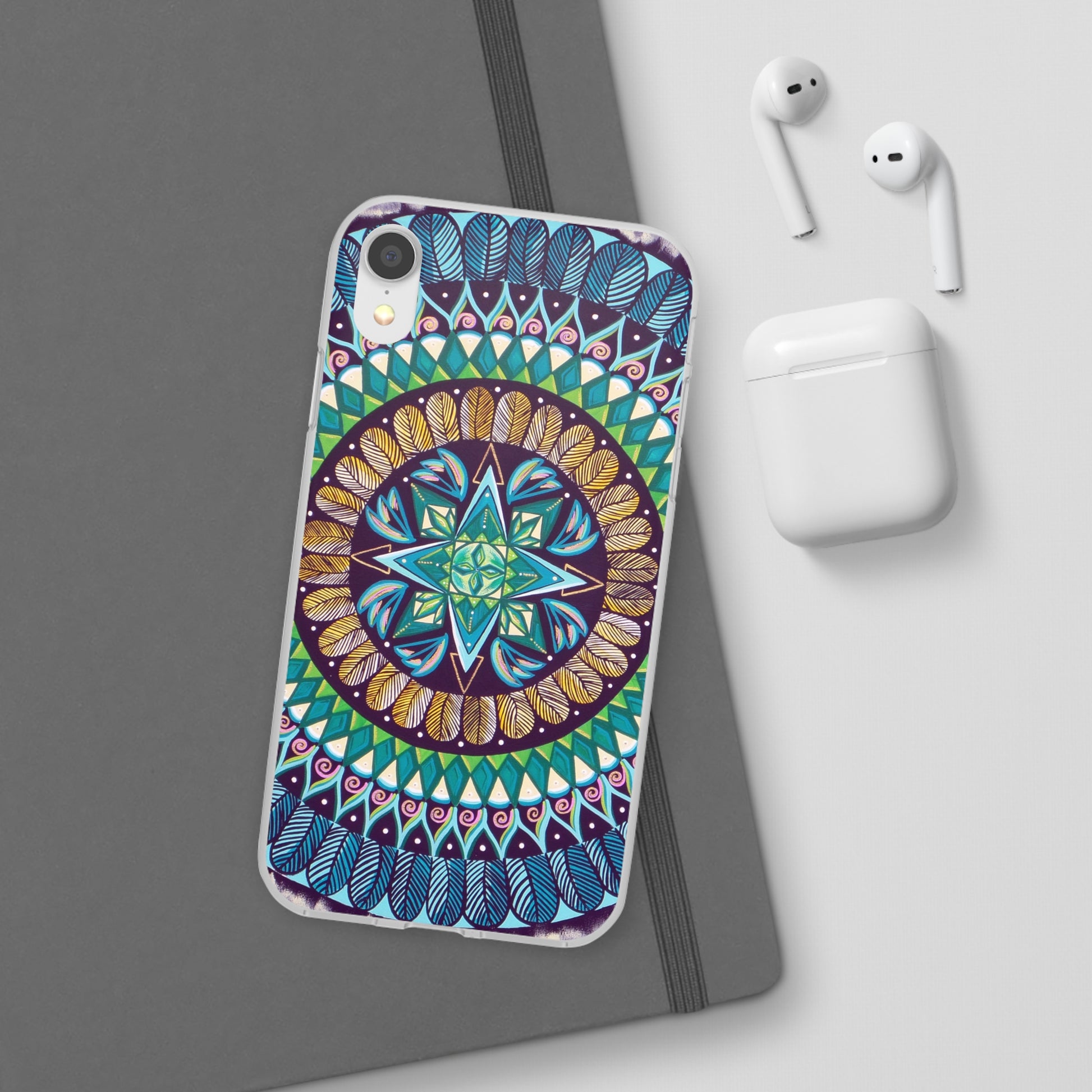 "AquilazurA Kryst'dala" Art Phone Armor (slim-fit) - Blue Flame Array Phone Case