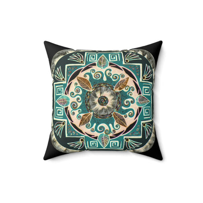 "Hojachakanazura" Dreamcatcher Pillow - Blue Flame Array Home Decor