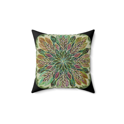 "Krystalhoja Verde" Dreamcatcher Pillow