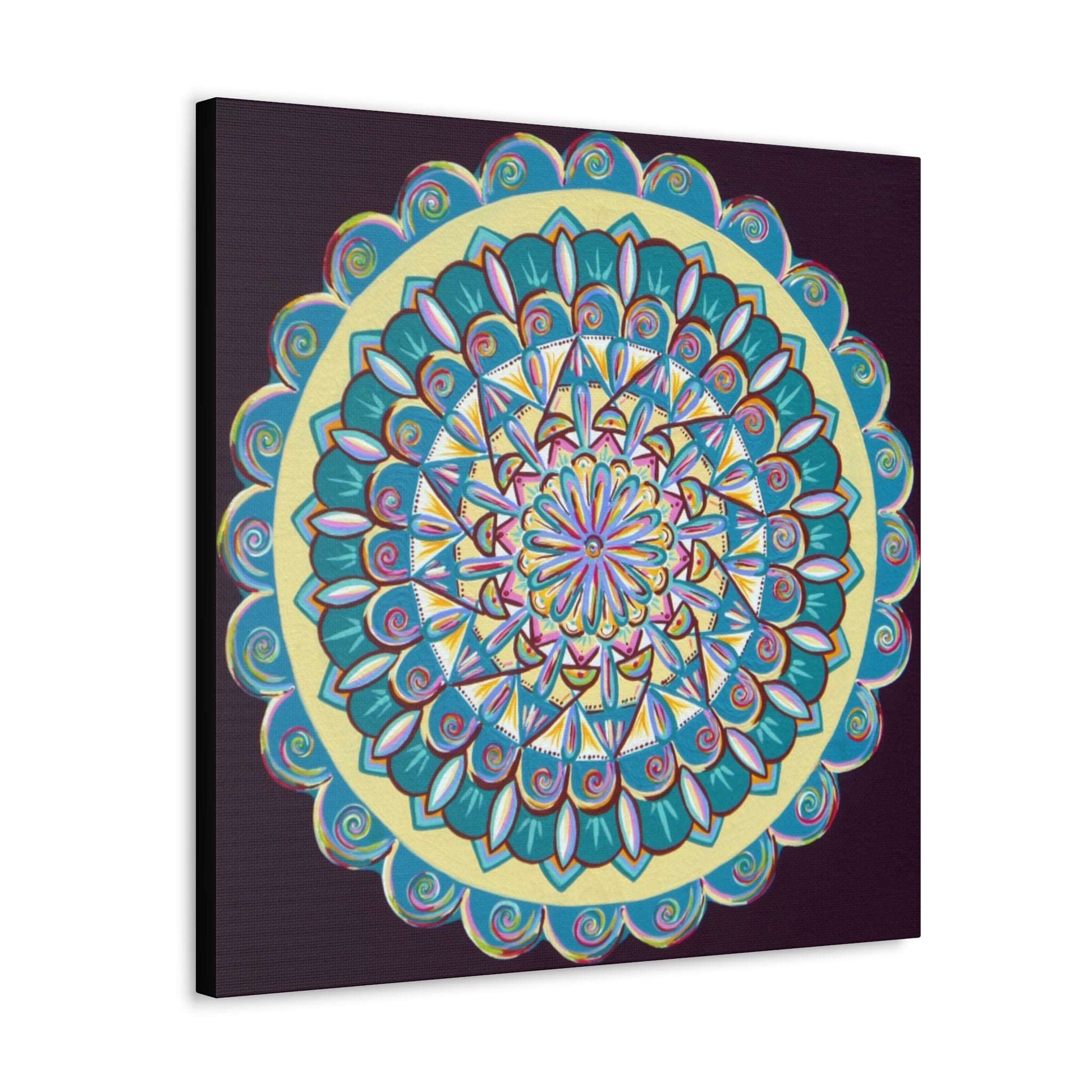 "Almandalayana" Canvas Gallery Wraps - Blue Flame Array Canvas