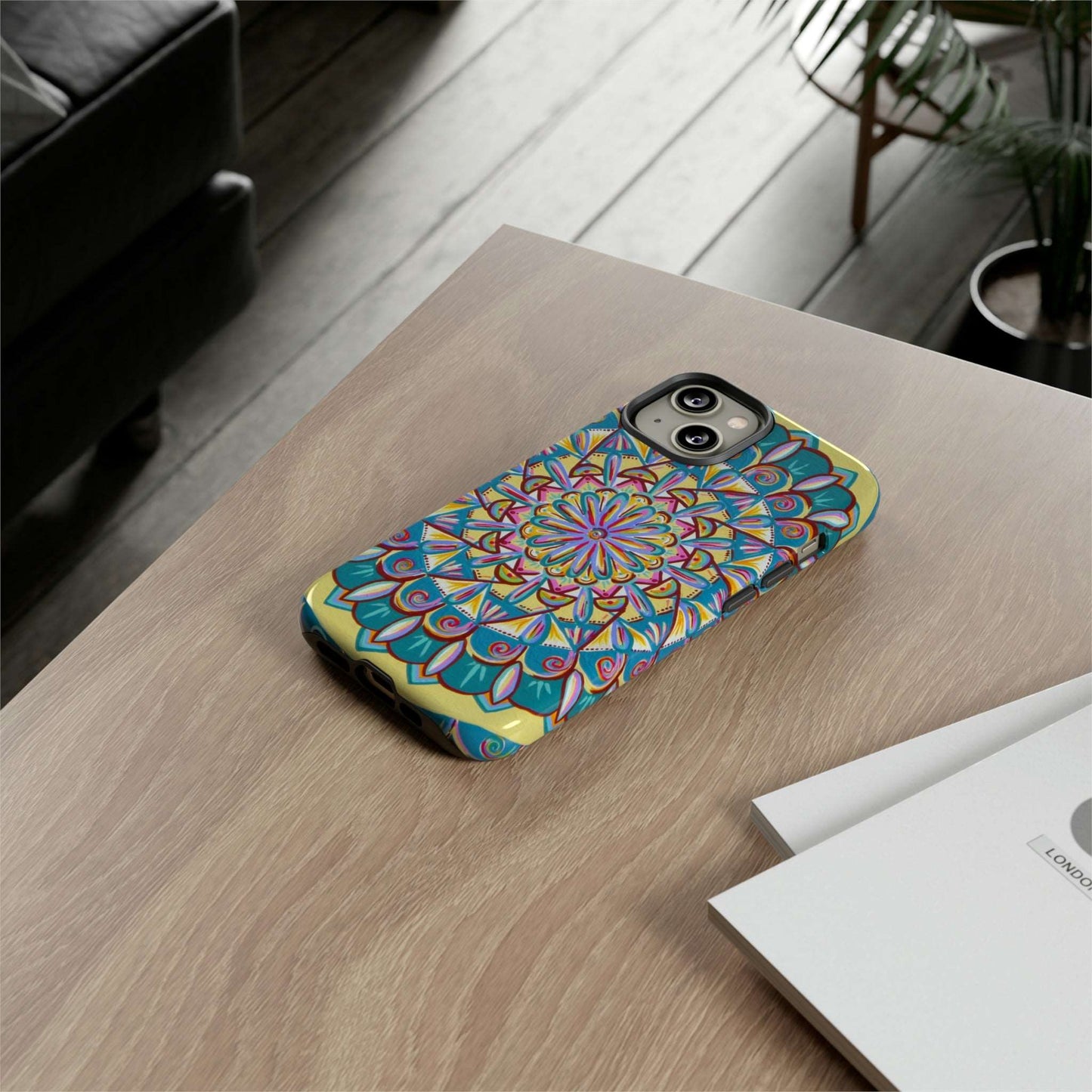 "Almandalayana" Art Phone Armor - Blue Flame Array Phone Case